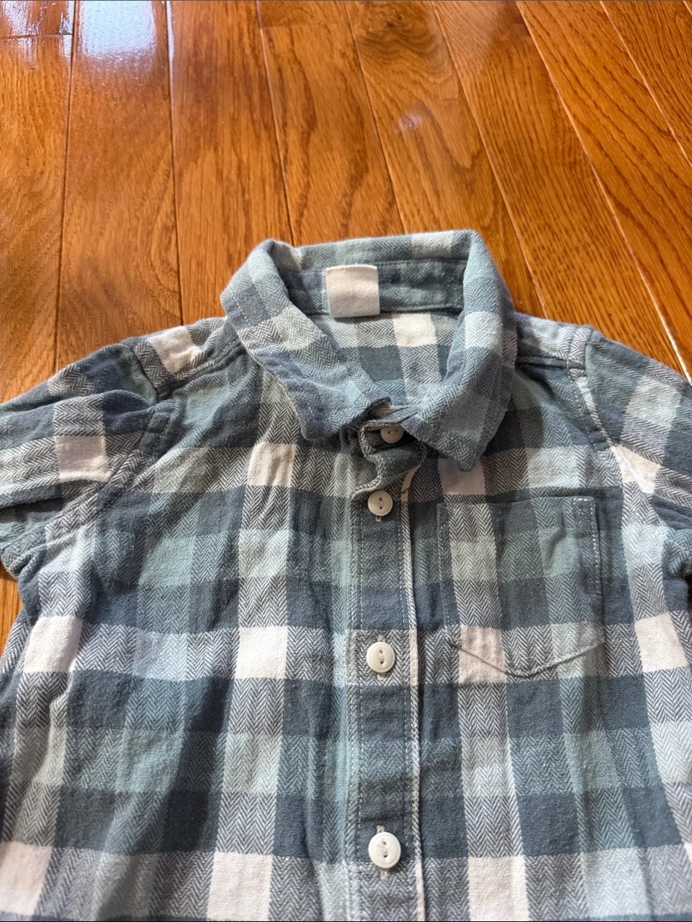12-18M - Baby Gap Blue Plaid Button-Up Shirt